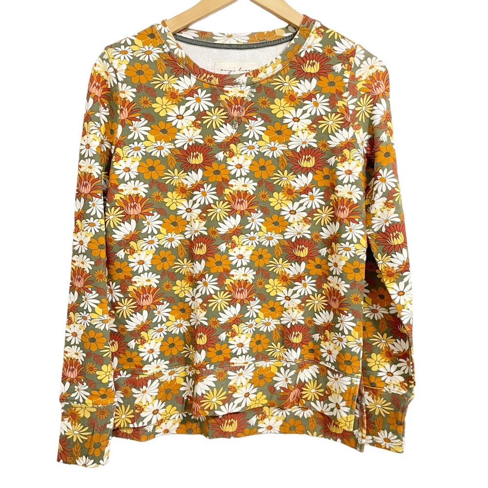 Evy’s Tree The Elena Vintage Inspired Groovy Floral Top NWT XS